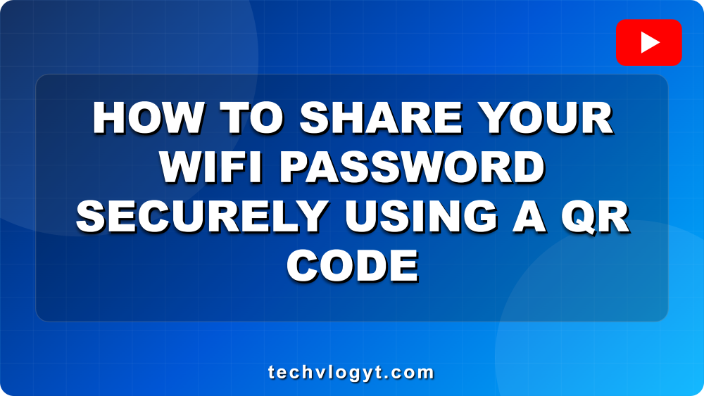 How to share your wifi password securely using a QR Code