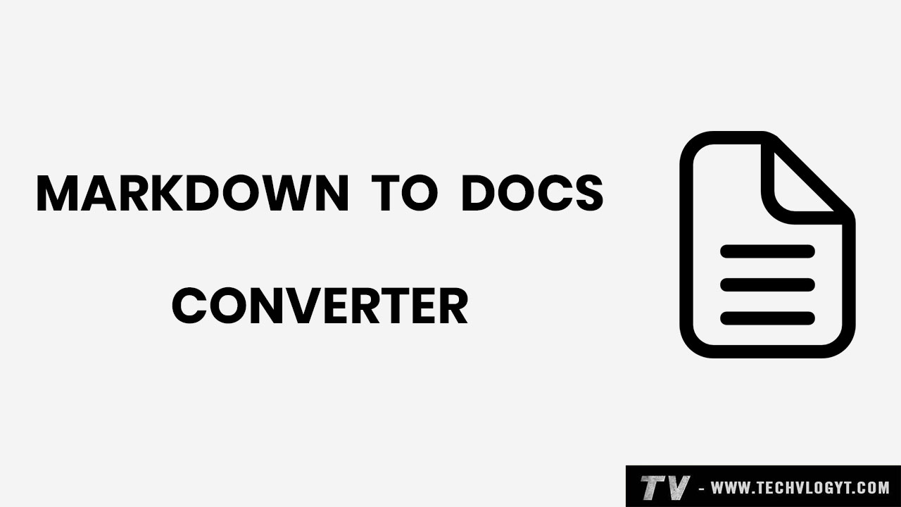 Markdown to Docs Converter - Format MD to Document Text